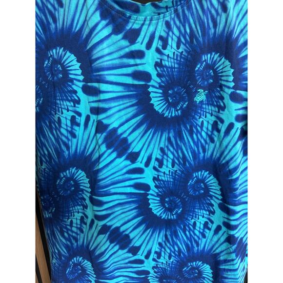 Vilebrequin Men’s Tie Dye Tareck Tee Shirt Crewneck Short Sleeve Blue Size XL - Picture 6 of 13